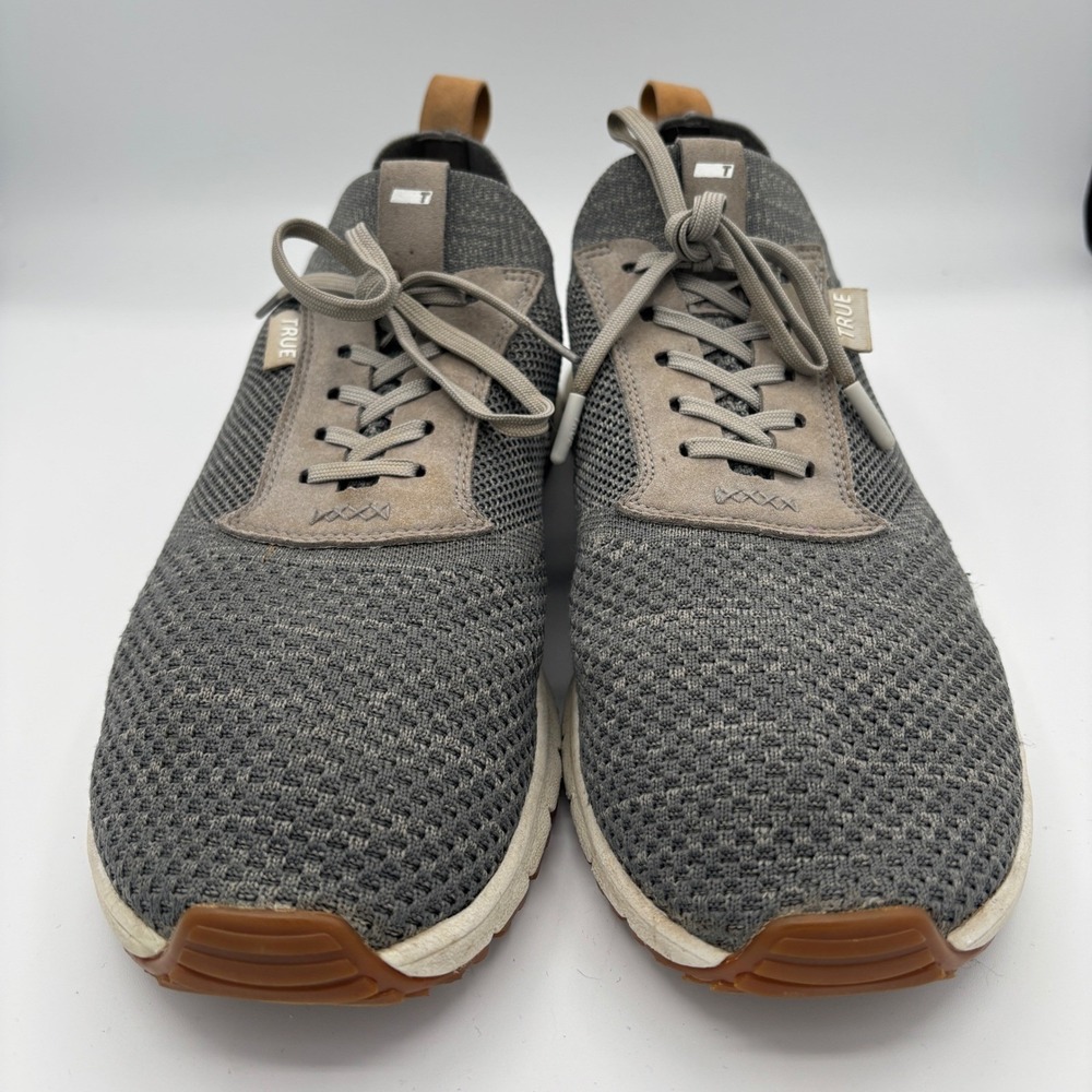 True Linkswear Knit II Golf Shoes Mens Sz M12 Gray Spandex Knit Sneakers